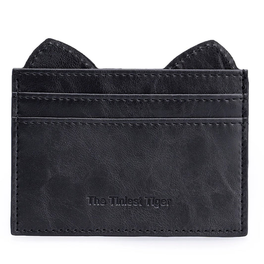 Black Cat Ear Card Holder - Vegan Friendly