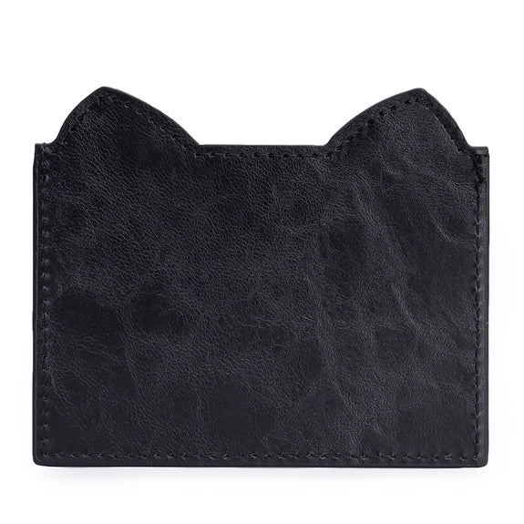 Black Cat Ear Card Holder - Vegan Friendly