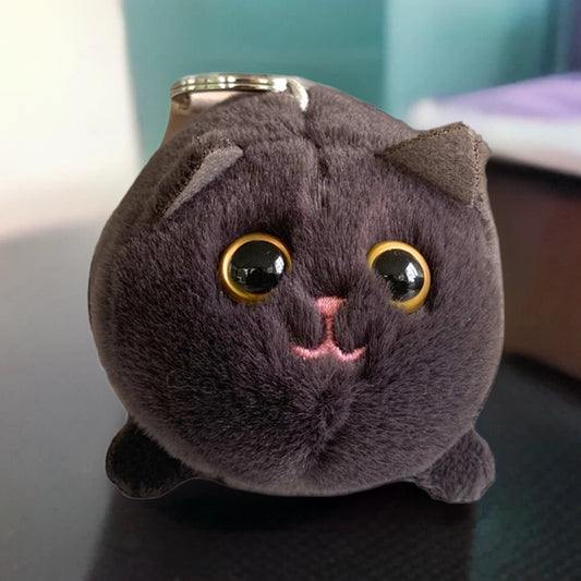 Black Cat Mini-Plushie Keychain