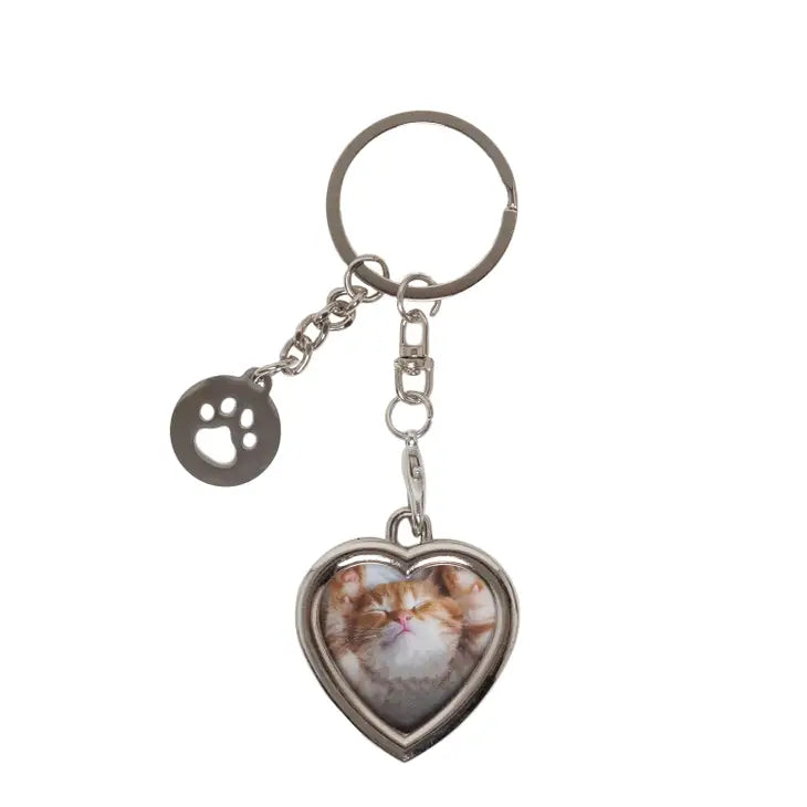 Cat Heart Keychain