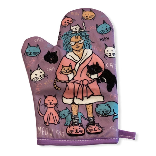 "Crazy Cat Lady" Oven Mitt