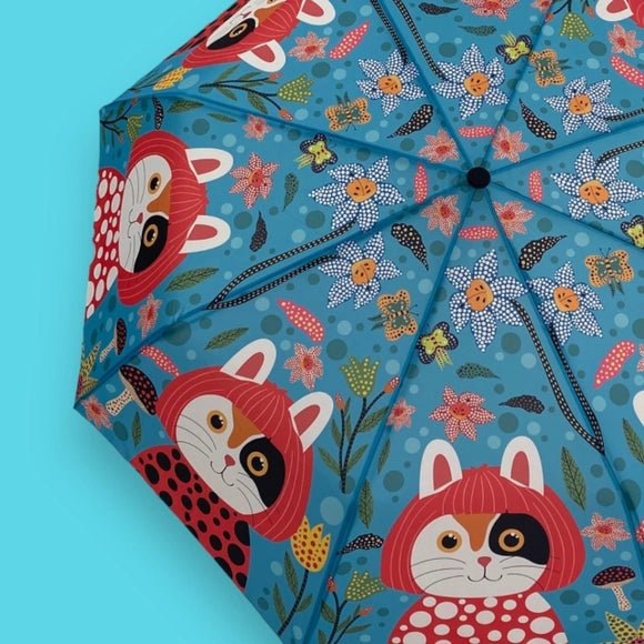 Museum Collection - Yayoi Kusameow Kusama Kitty Cat Umbrella