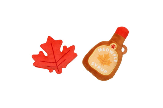 Maple Leaf & Syrup Cat Toys