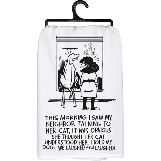 Neighbor Cat Kitchen Towel