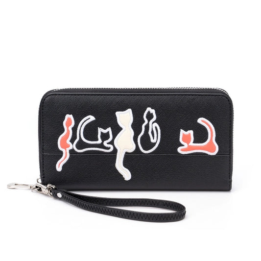 Refined Black Cat Wristlet - Vegan Friendly