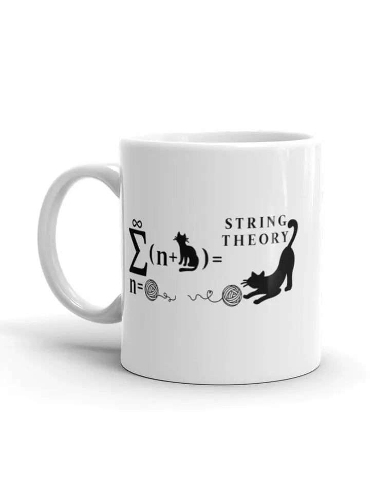 "String Theory" Cat Mug