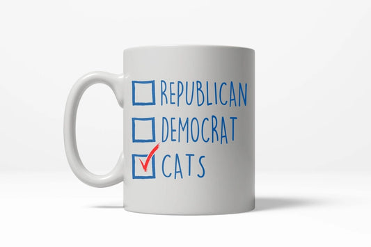 "Voted for Cats" Mug