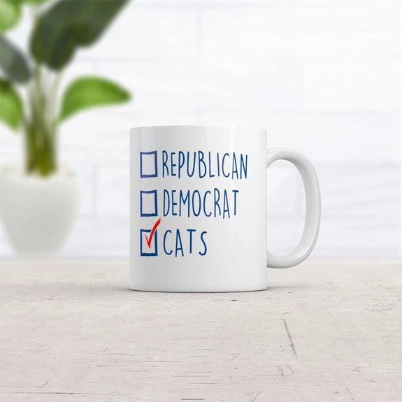 "Voted for Cats" Mug